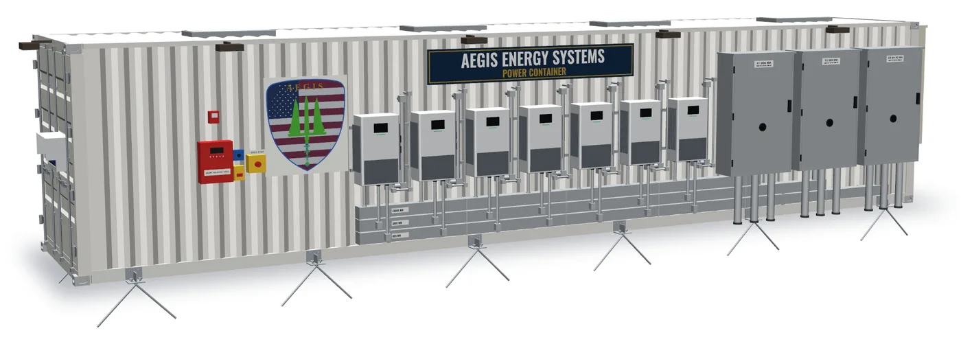 AEGIS Power Container, equipment wall side